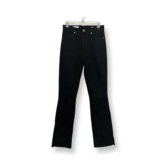 Bldwn Womens Vented Skinny Jeans Carbon Black Stretch Side Slit Denim USA 27 New
          
      NWT