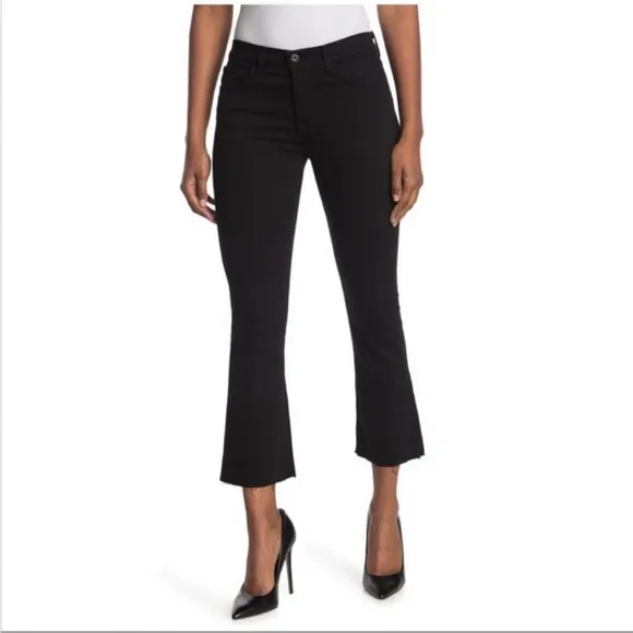 NWT Baldwin BLDWN Maxwell Mid-arise Cropped Flare Jeans | Black “Raven” | 31
          
      NWT