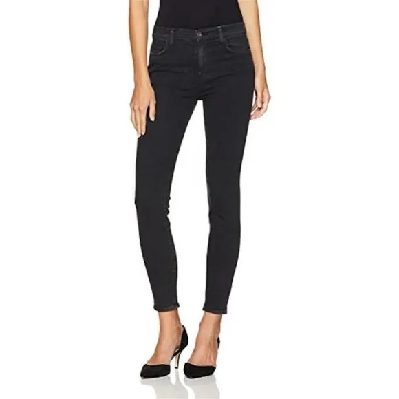 Baldwin Karlie Jeans Size 26 Smoke High-Rise Skinny Crop Black Made In USA NWT
          
      NWT