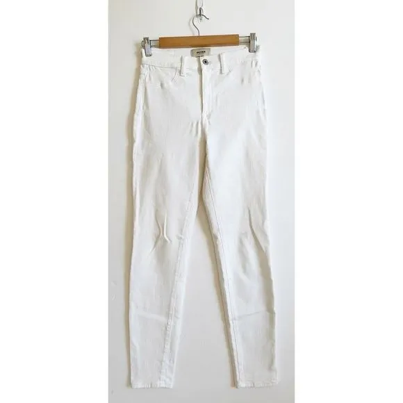Baldwin Karlie Skinny Ankle Jeans High Rise Stretch Denim White Size 27