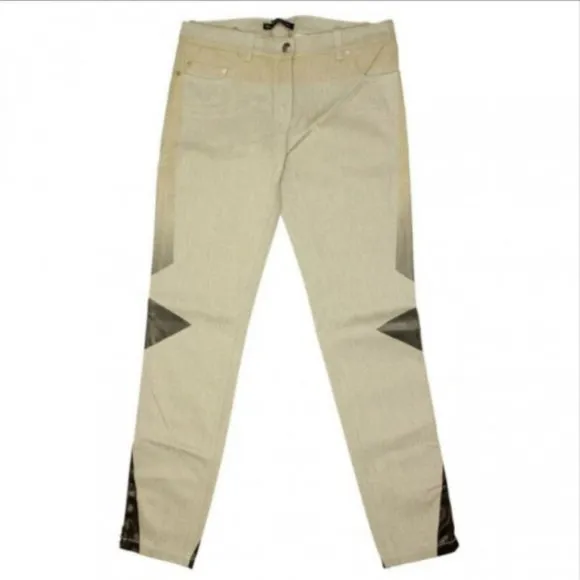 Balenciaga Straight Leg Grey Black Jeans 29