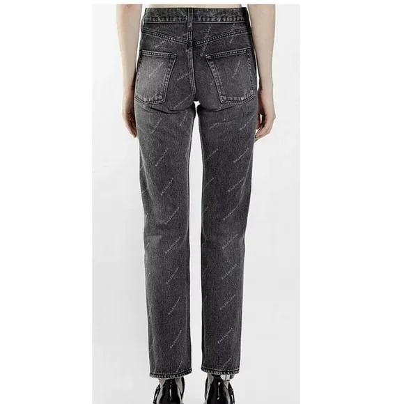 balenciaga  black classic logo jeans  size 30