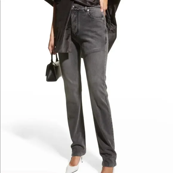 NWT Balenciaga Trompe L'Oeil Straight-Leg Jeans Sz XS
          
      NWT