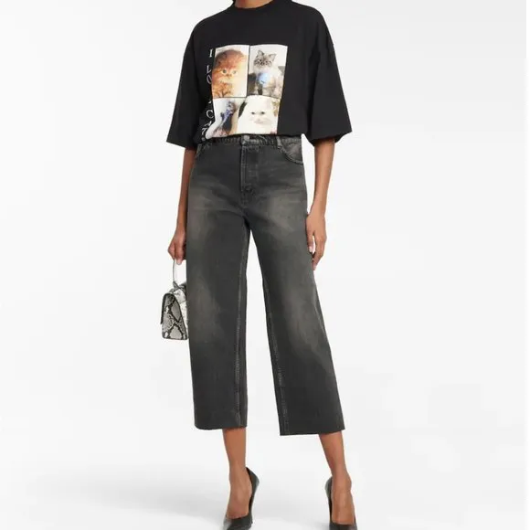 BALENCIAGA High-rise cropped straight-leg jeans NWT
          
      NWT