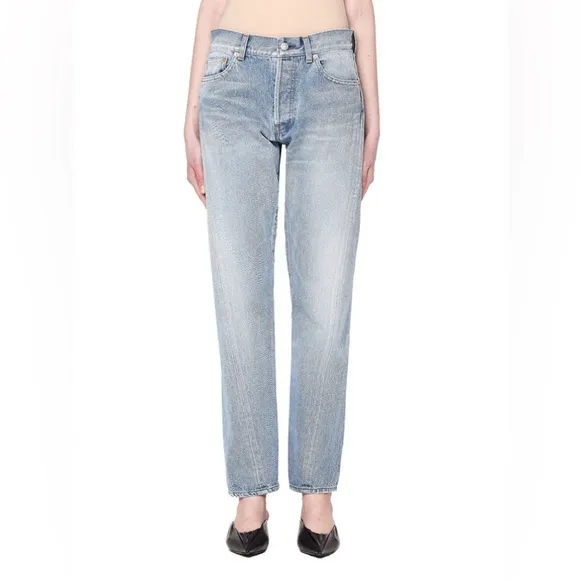 Balenciaga Twist Hem Straight Leg Jeans