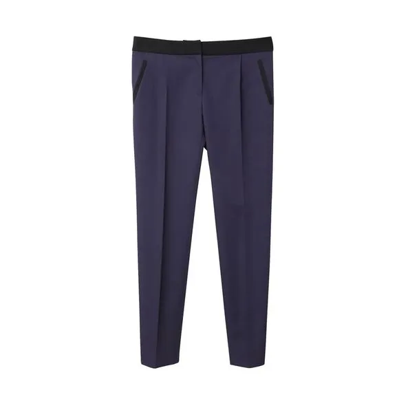 Pre Loved Balenciaga .Pants Slim Trousers in Purple Polyester Purple Women