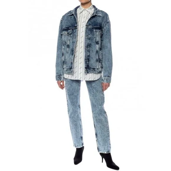 BALENCIAGA Acid Wash Textured Standard Jeans Size 29 Women’s AUTHENTICATED