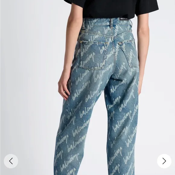NWT Balenciaga Soft Denim Logo Light Blue
          
      NWT