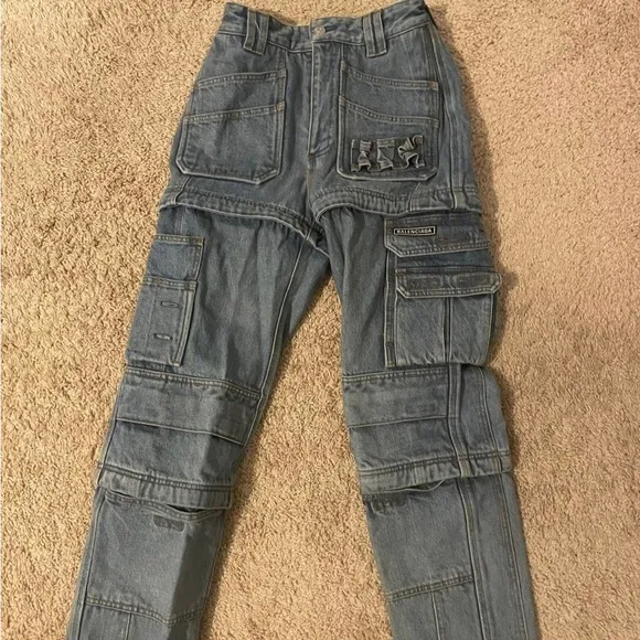 Balenciaga Convertible Zipper Denim
