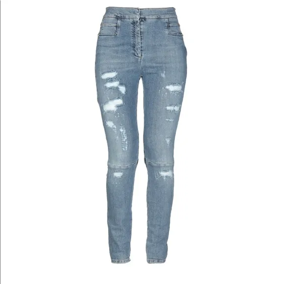 NWT Balmain High-Waist Distressed Jeans
          
      NWT