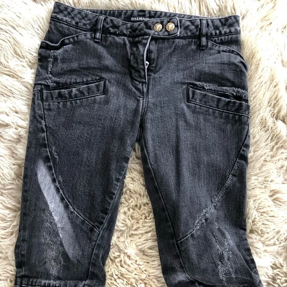 Balmain jeans size 36 faded black