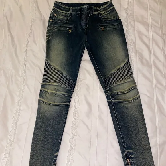 Balmain Biker Denim Women’s Size 36