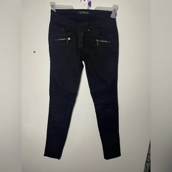 Black Balmain, Paris skinny jeans, size 28