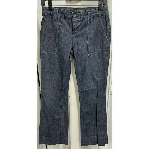 Banana Republic Wide Leg Jeans Stretch Denim EUC