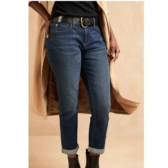 Banana Republic Size 30 Mid Rise Straight Leg Denim Blue Jeans