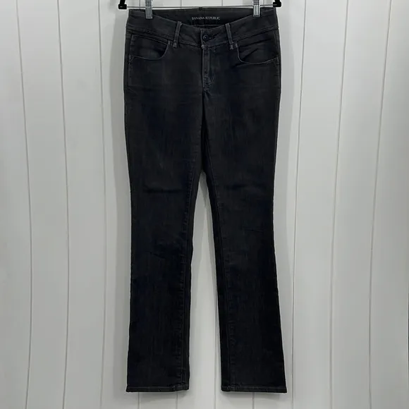 Banana Republic Denim Jeans Classic Straight Leg Gray Size 6