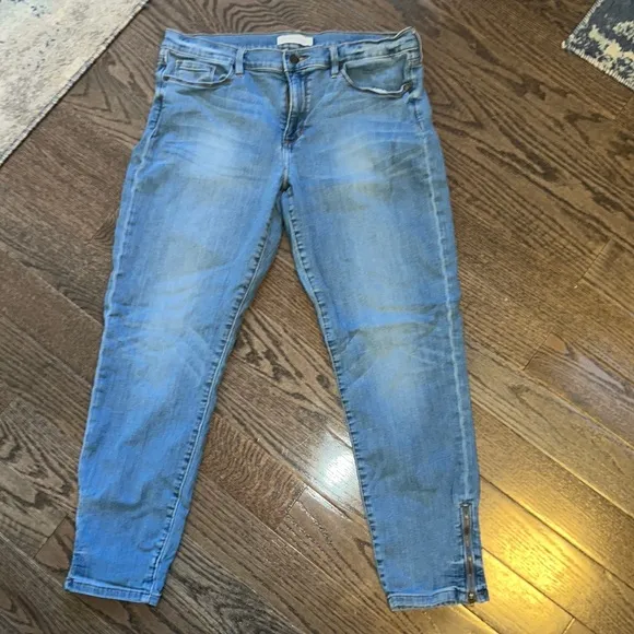 Preloved  - Banana Republic Skinny Ankle Zip Jeans Size 32