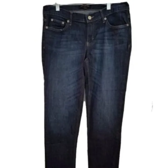 Banana Republic womens cropped jeans size 4/27 stretch dark wash denim low rise