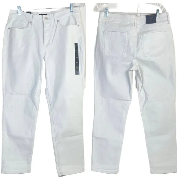 Banana Republic Girlfriend Jeans Low Rise Tapered Leg With Stretch White 30/10
          
      NWT