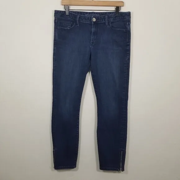 Banana Republic Skinny Zipper Stretch Jeans Size 31