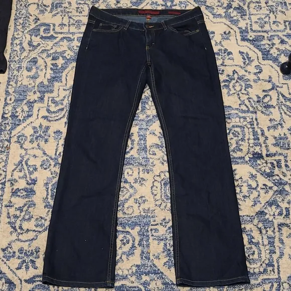 Banana Republic DARK WASH SKINNY BOOTCUT sz 10 jeans WJ84