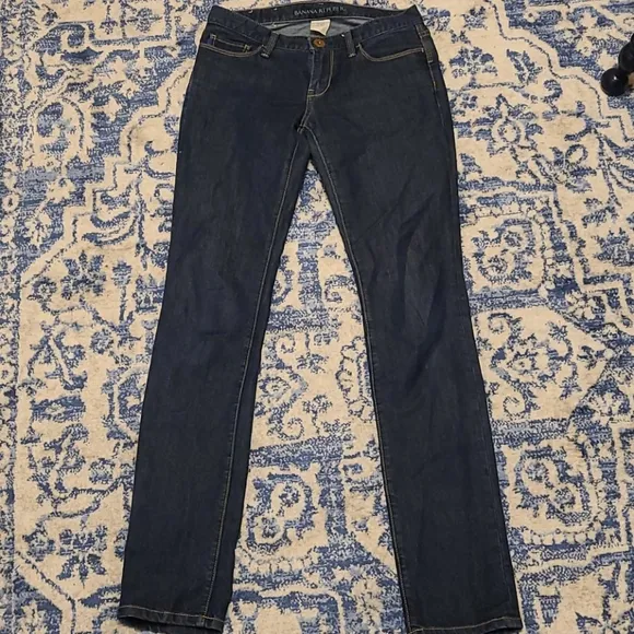 Banana Republic sz 26 blue jeans straight leg WJ45