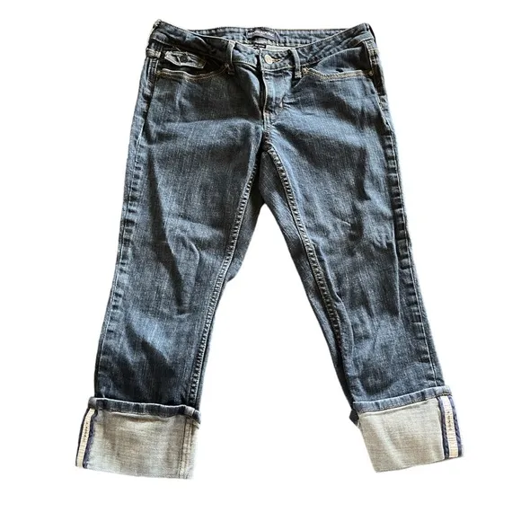 Banana Republic Stretch Boyfriend Cuffed Capris Size 4 Never Worn