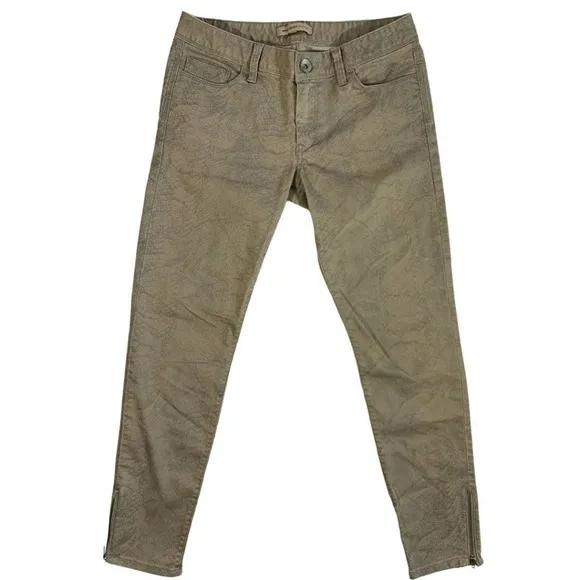 Banana Republic heritage Snakeskin Ankle Zip Pants