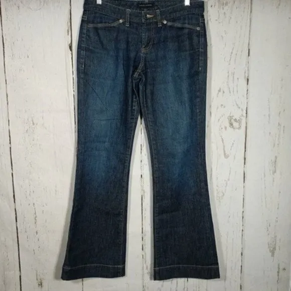 Banana Republic Flare Wide Leg Blue Jeans Size 4R