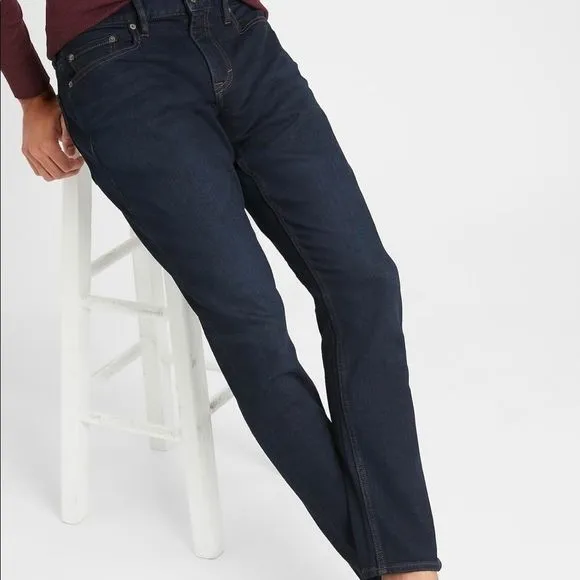 Banana republic dark wash Rinse mid rise skinny jeans -6R