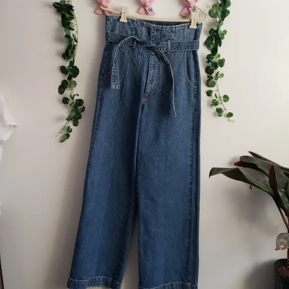 Bardot Paperbag Wide Leg Jeans