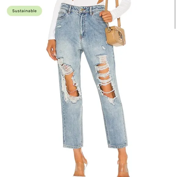 NWOT Bardot Mum Jean Vintage Wash