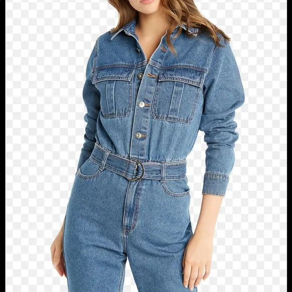 NWOT Bardot denim jumpsuit - size US 28 / EUR 38