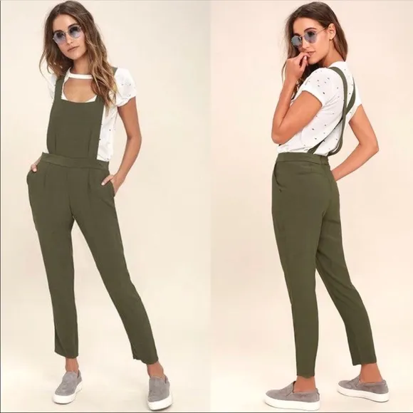 BB Dakota Kelly Cross Back Overalls