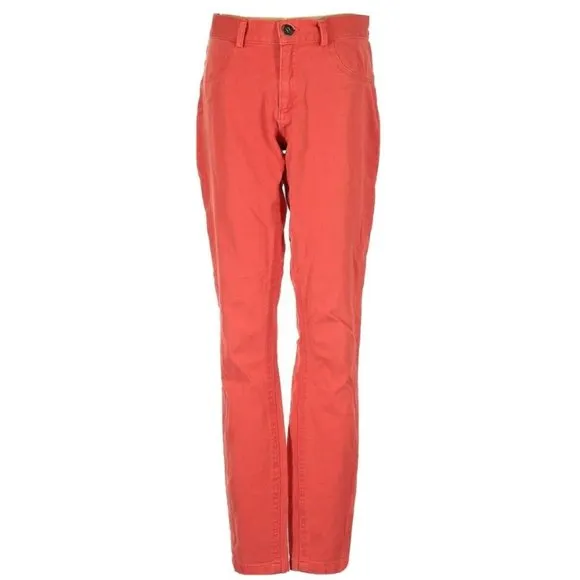BB Dakota Womens Jeans Size 25 Coral Orange Stretch Straight Leg Colored Denim