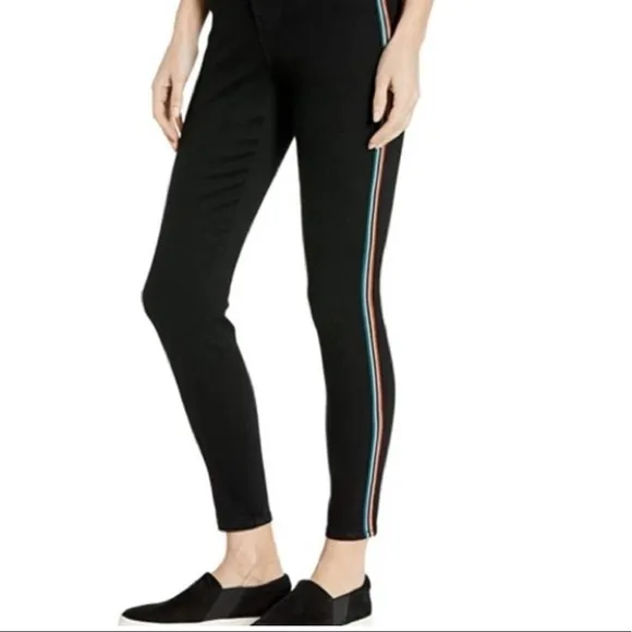 NWT BB Dakota high rise side racing stripe black skinny jeans
          
      NWT