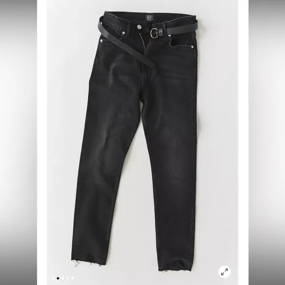 BDG High Rise Skinny Black Jeans Frayed Hem size 31 NWT
          
      NWT