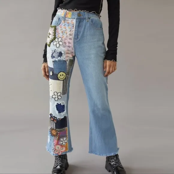 BDG Urban Outfitters Patchwork Jeans
          
      NWT