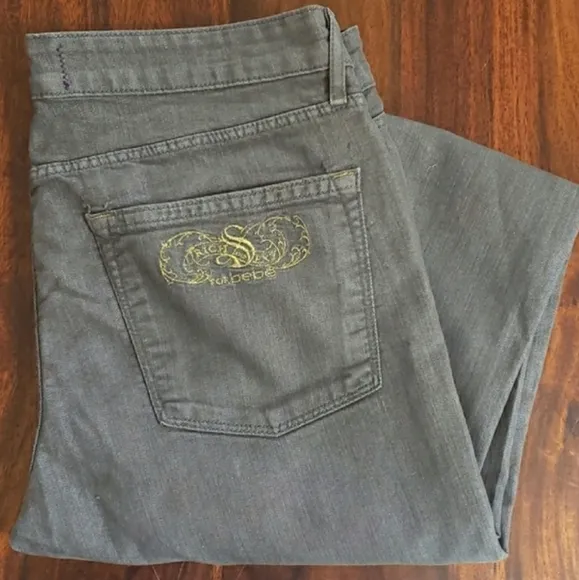 bebe vintage Faded Black Jeans
