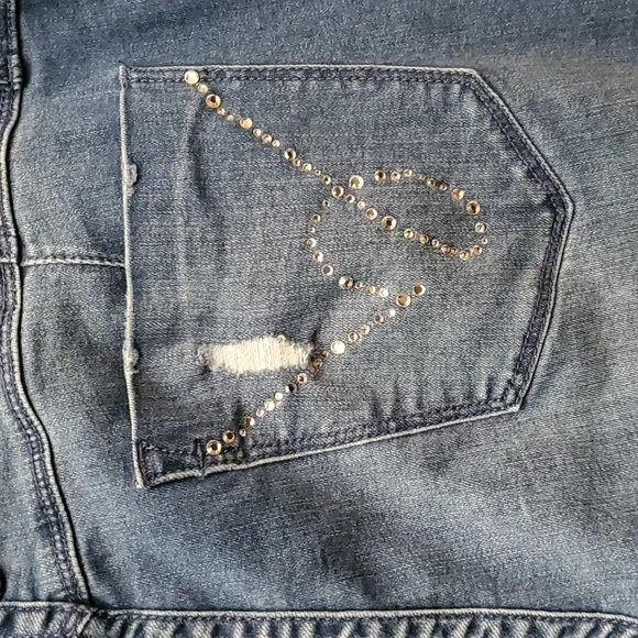 Bebe stretch bling pocket ankle jeans