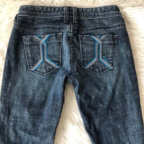 Bebe blue bootcut jeans, size 26