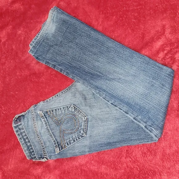 Vintage Big Star Womens Jeans Denim Sugar Low Boot Medium Wash Size 25R USA MADE