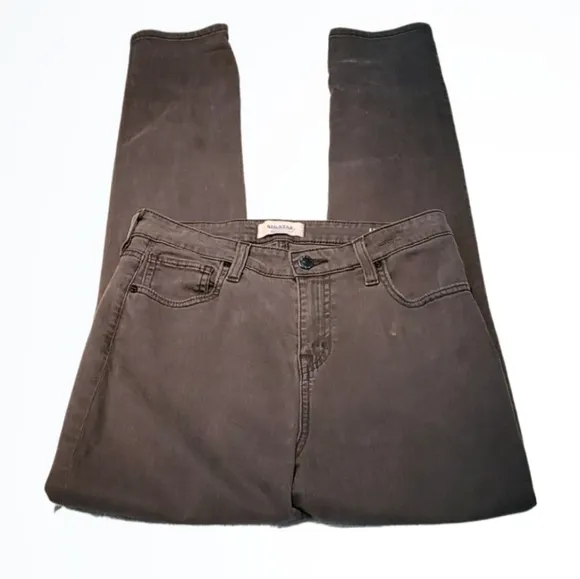 Big Star Dark Grey Capella High Rise Skinny Denim Jeans Size 28 Waist 27 Inches