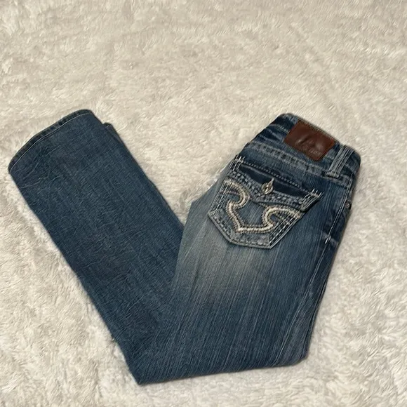💜 Big Star Sweet Boot Ultra Low Rise Jeans