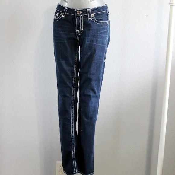 Big Star | Maddie Skinny Stretch Jeans, 28R Embroidered