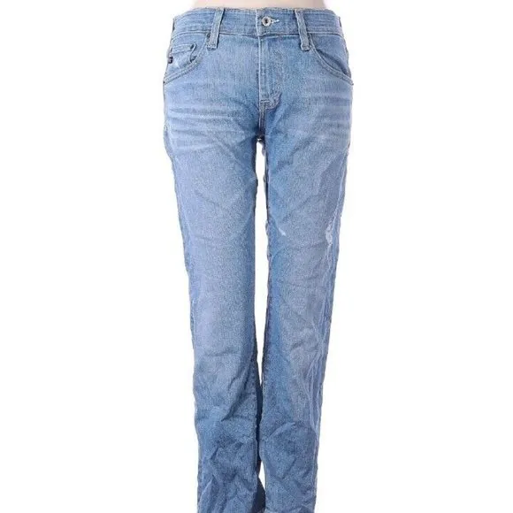 Big Star Joey Slouchy Fit Jeans Womens 25 Light Wash Blue Mid Rise Stretch Denim