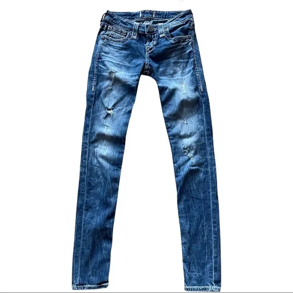 Big star distressed skinny jeans size 23