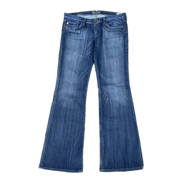 Big Star Jeans Sweet Low Rise Boot Flare Leg Faded 32 Long