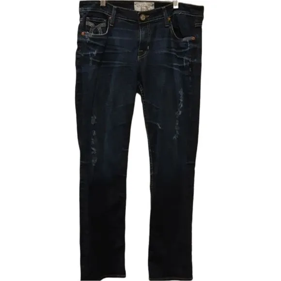 Big STAR Nina Style Straight Leg Blue Jeans Size 31R