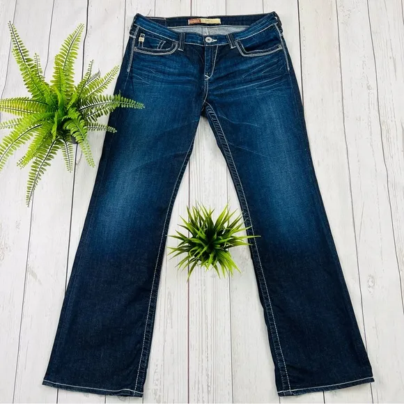 Big Star REMY Low Rise Fit Factory Faded Jeans Size 32 L